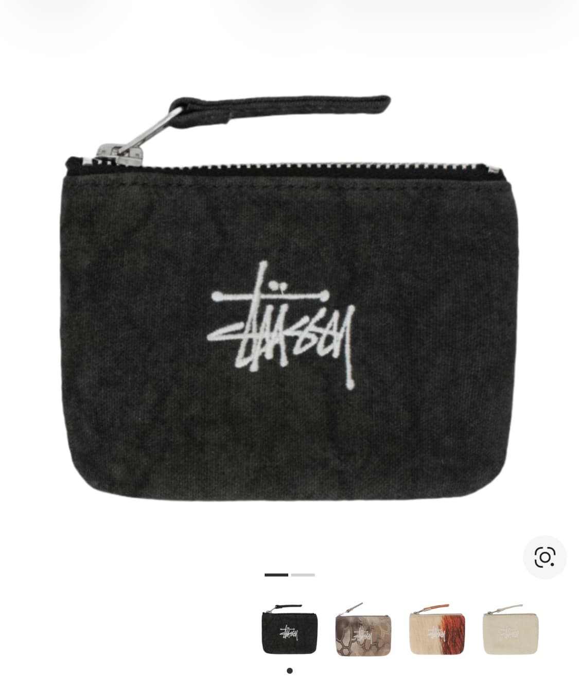 스투시 캔버스 코인파우치 블랙 상품이미지1