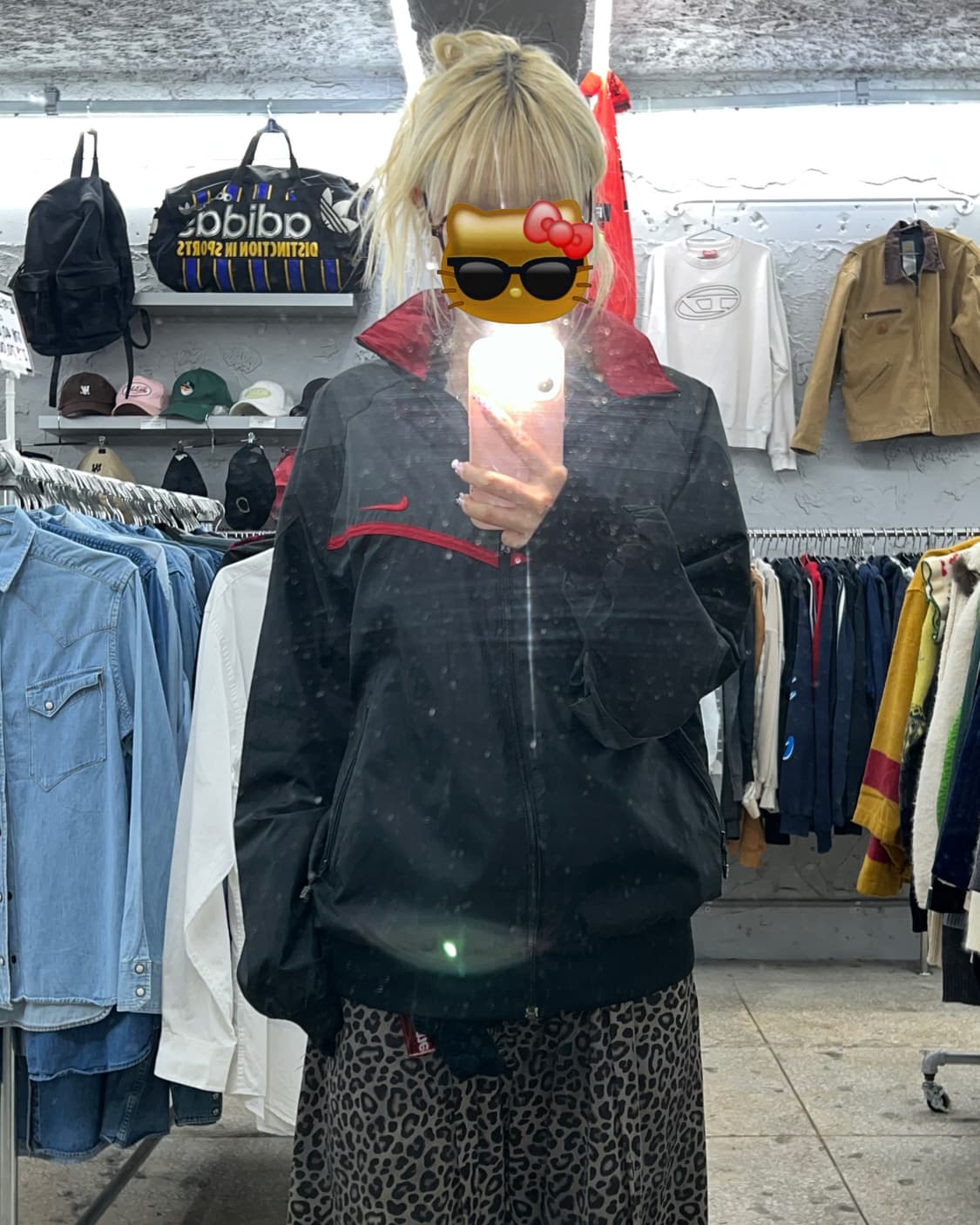 착샷O 나이키 검빨 빅로고 바람막이 상품이미지7