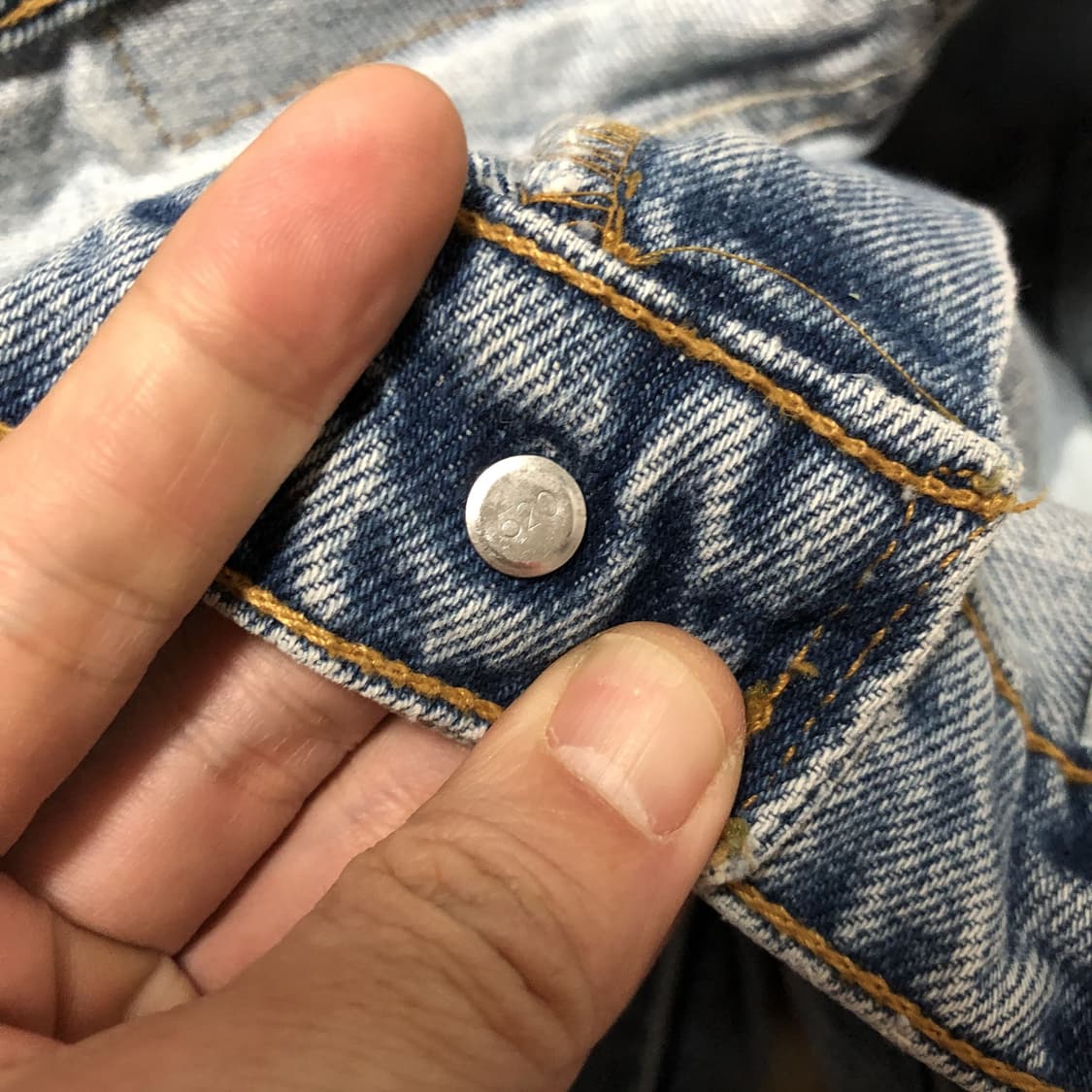 (36) 90's 리바이스 미국제 560 루즈핏 테이퍼드 연청 데님 상품이미지5