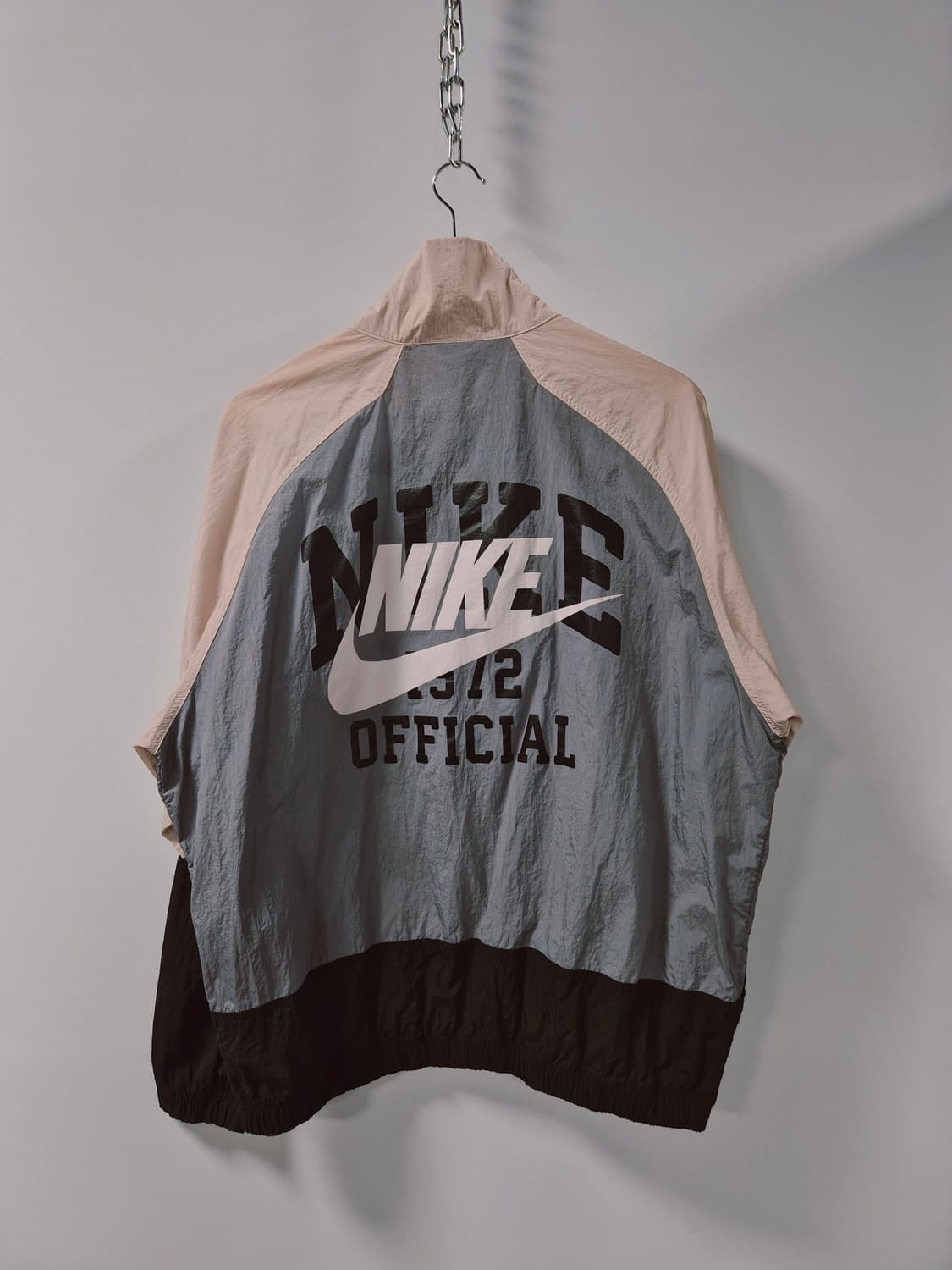 *무료배송*나이키 백로고 그레이 컬러블록 바람막이 XL(상태A급) 상품이미지6