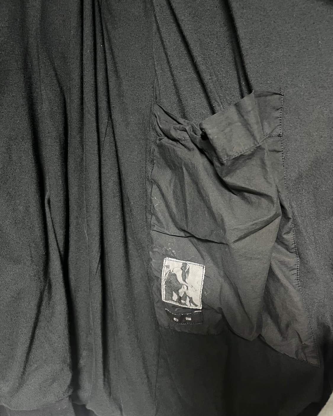 Rick Owens black waxed leather jacket 상품이미지4