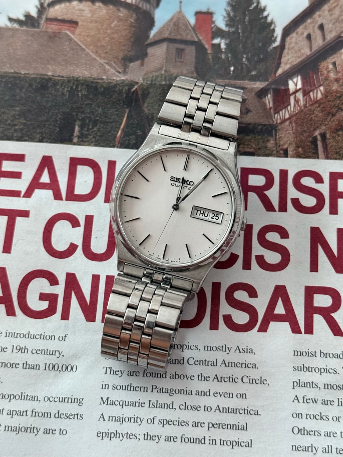 Seiko 세이코 쿼츠 3침 Day-Date 1992 상품이미지2