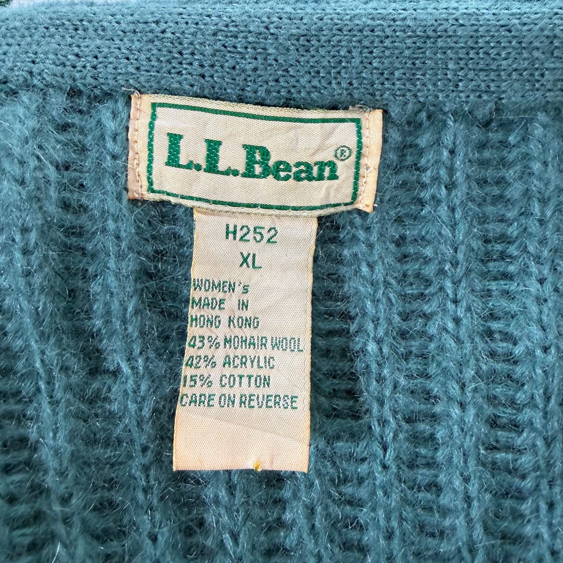 [XL] 80s L.L.Bean 엘엘빈 모헤어 가디건 상품이미지9