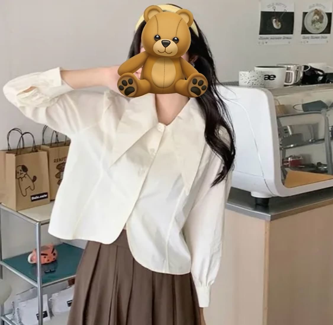 청순 화이트 블라우스✉️ 상품이미지2