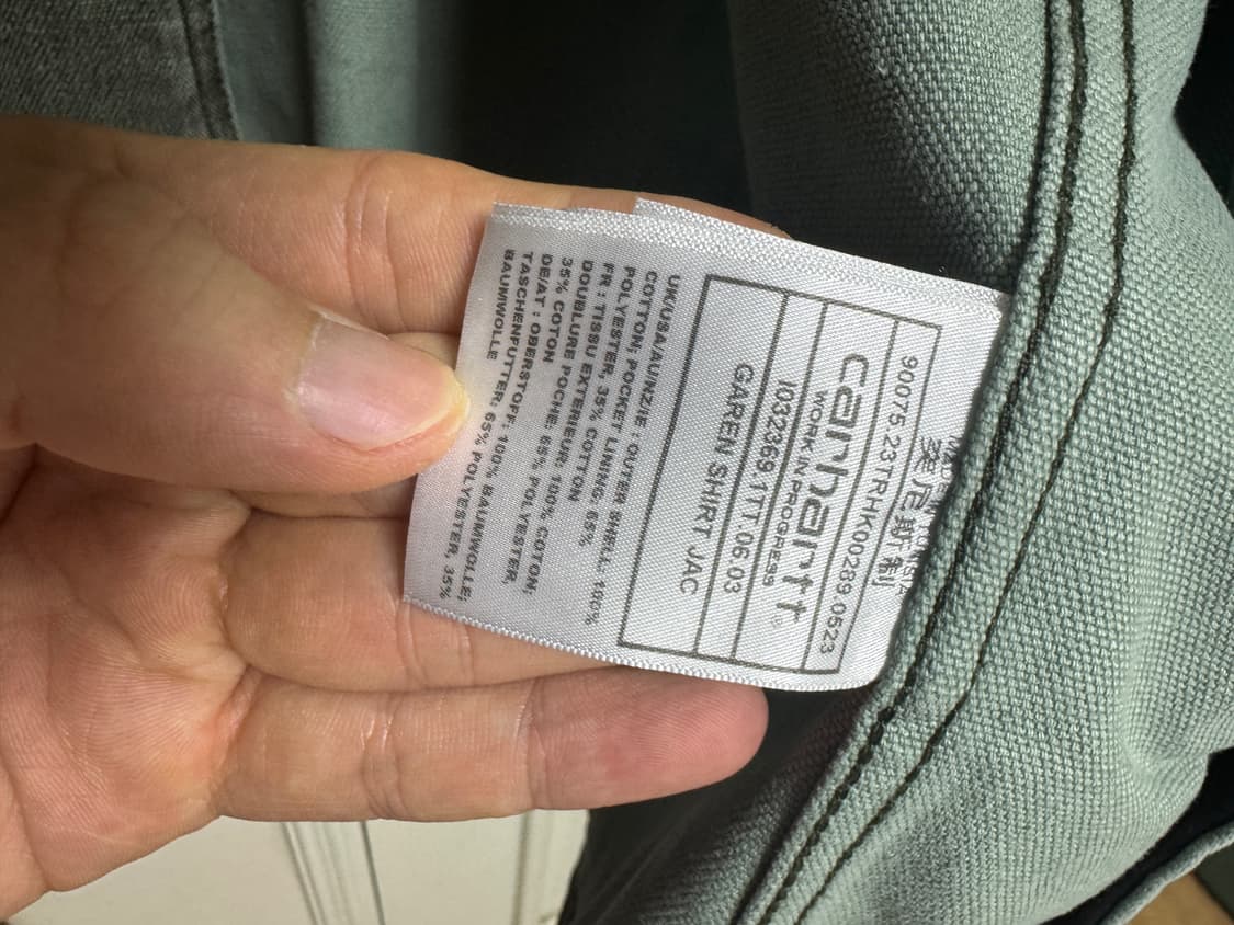 칼하트wip GAREN SHIRT JACKET 상품이미지2