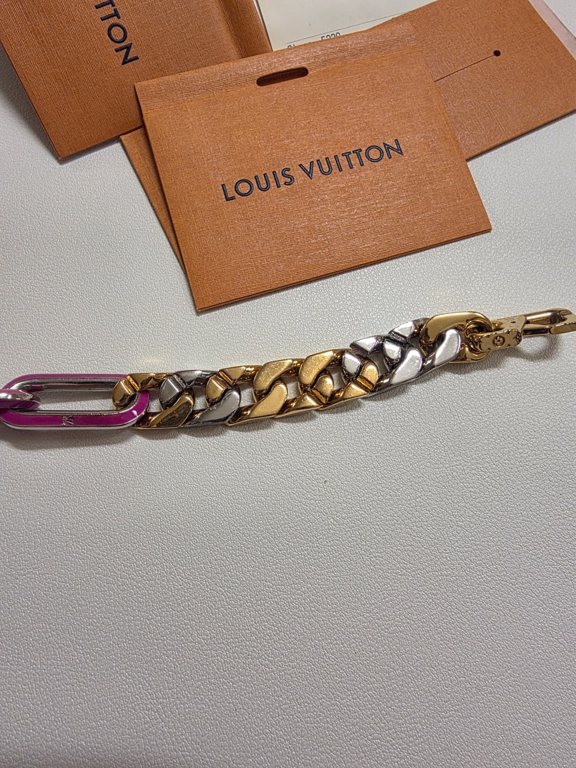 [한정판] 루이비통 모노그램 믹스드 체인 팔찌 L사이즈  상품이미지6
