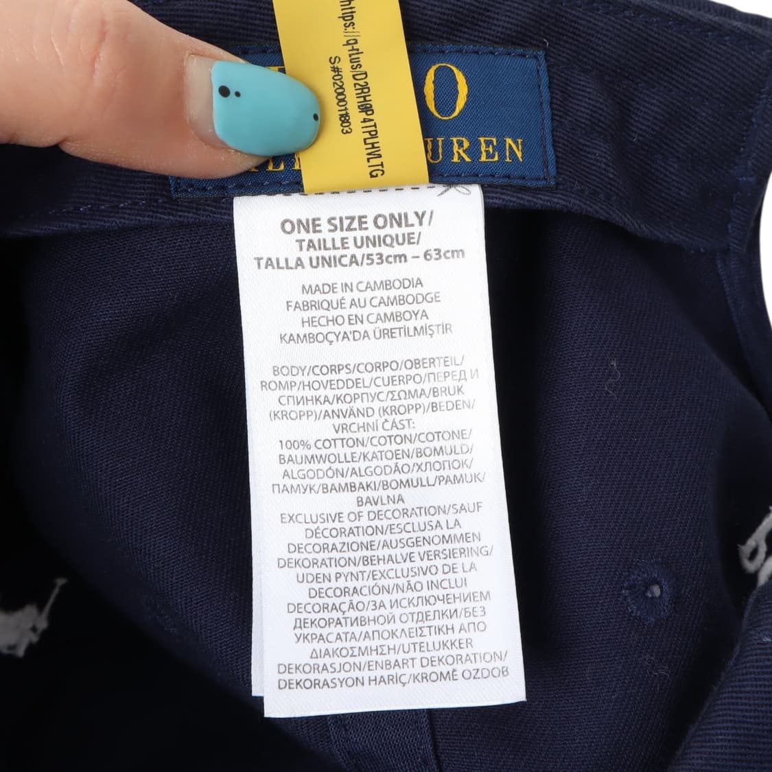 폴로 랄프로렌 qr 네이비 베이직 볼캡 상품이미지8