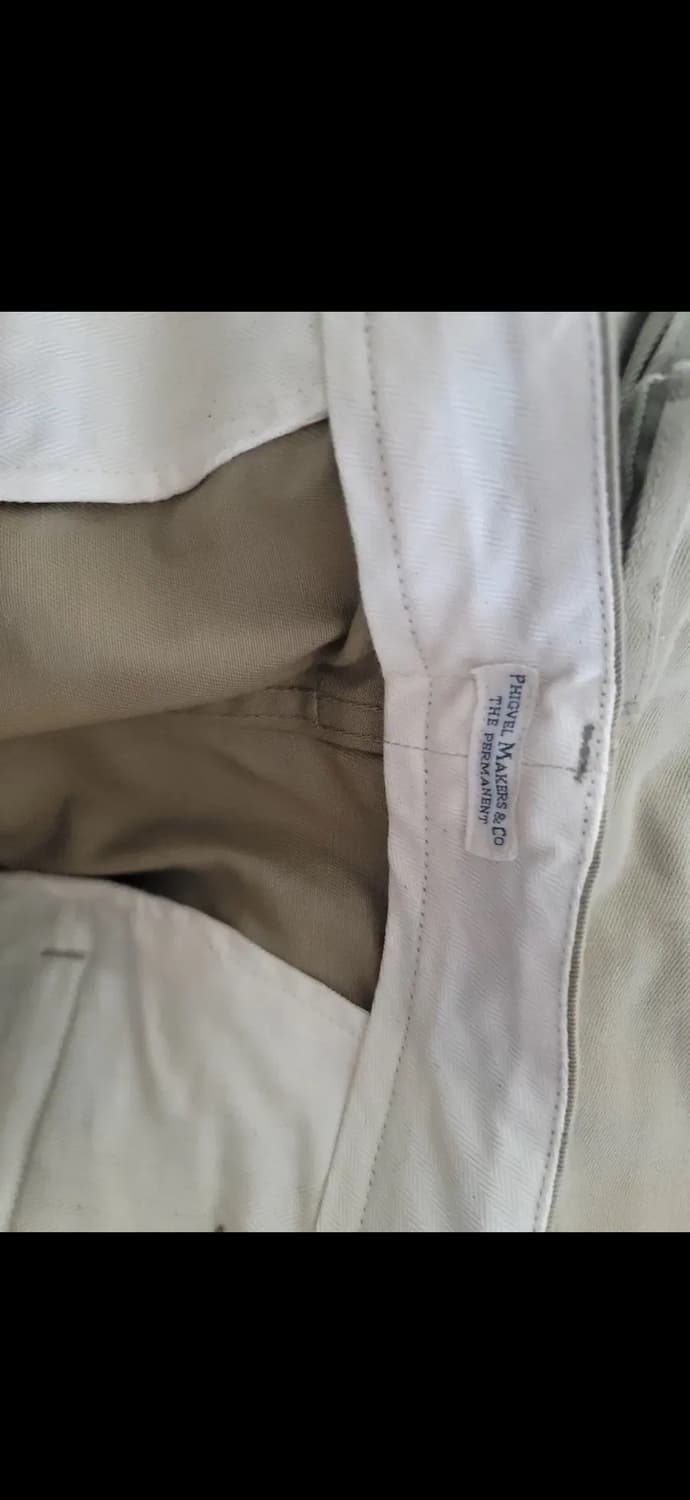 피그벨 오피서 트라우저 카키 와이드 4사이즈 상품이미지5