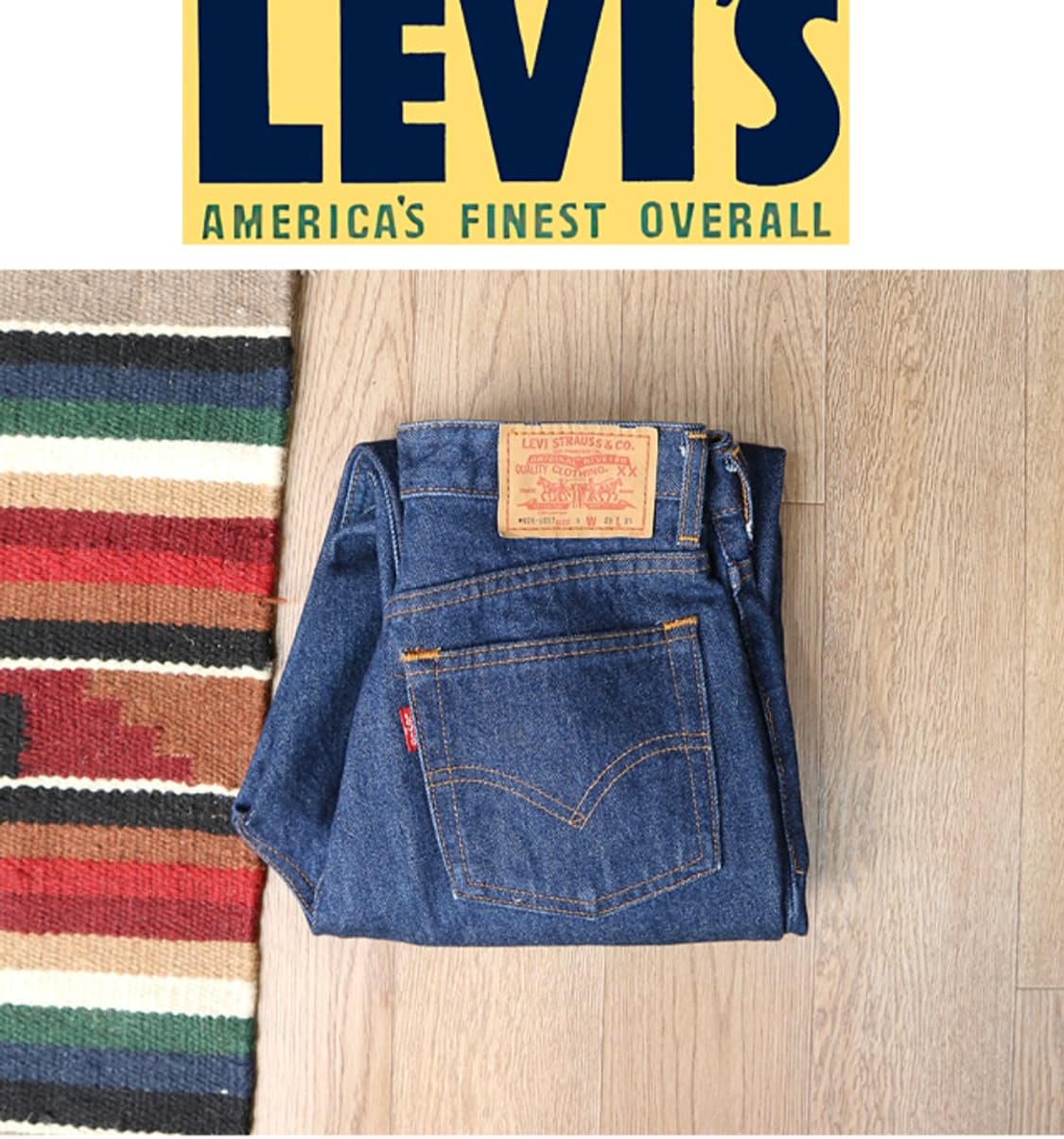 일본판 90S LEVIS W626-0217 빈티지 테이퍼드핏 데님  

 상품이미지1