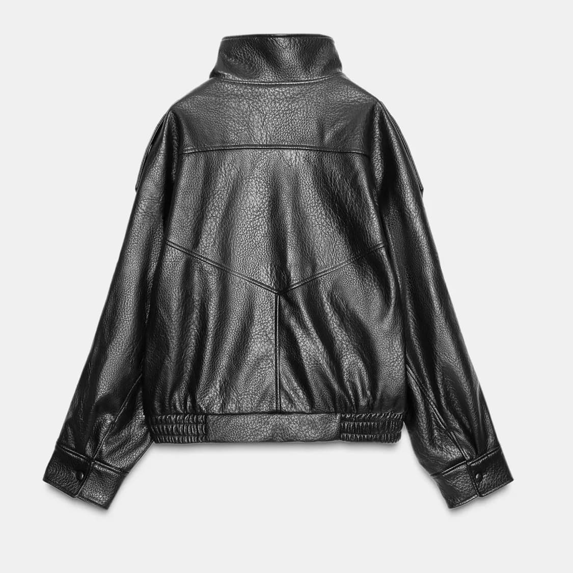 [ZARA] 자라 페이크 레더 점퍼 #BLACK 상품이미지2