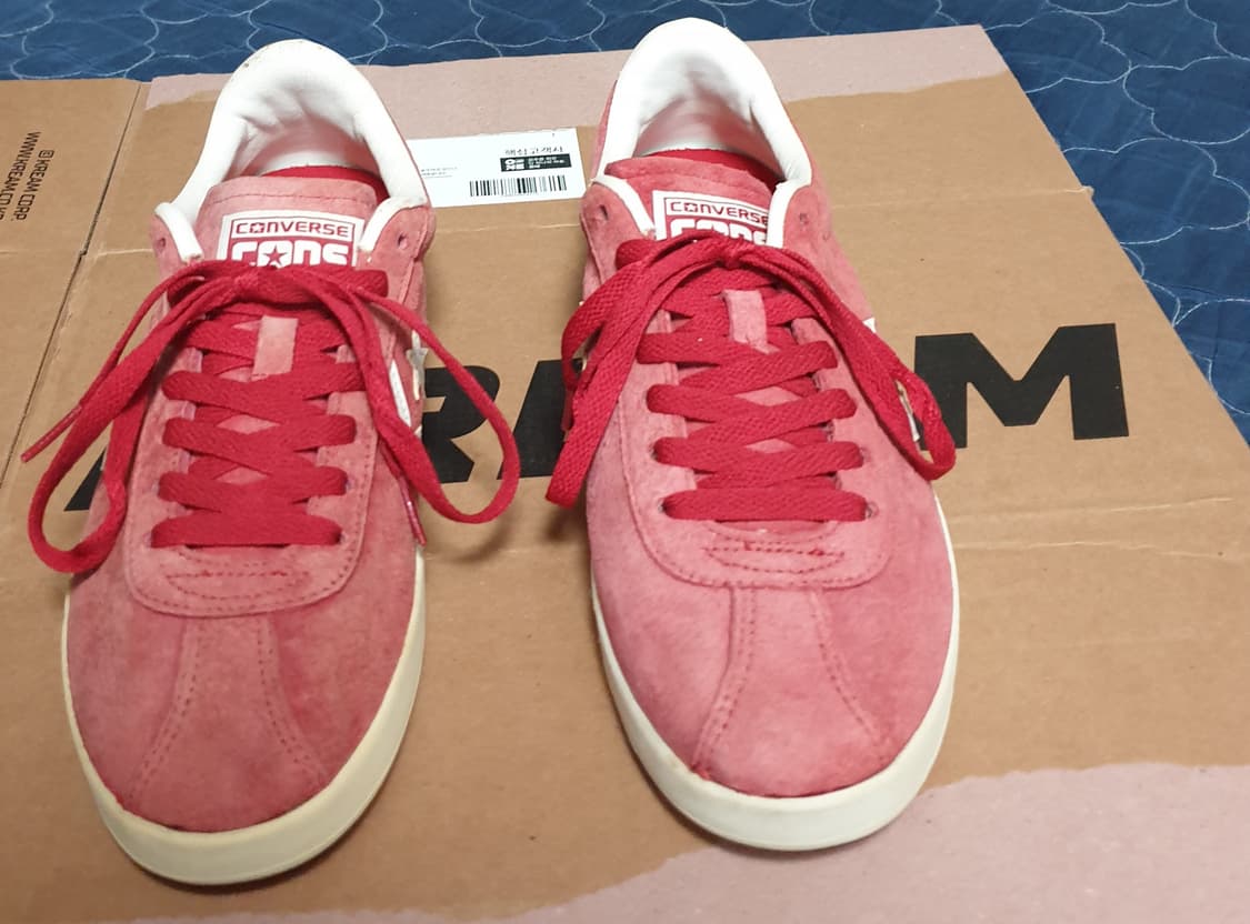 컨버스 CONS 스타플레이어 스웨이드 빈티지레드 스니커즈 (250) 상품이미지1