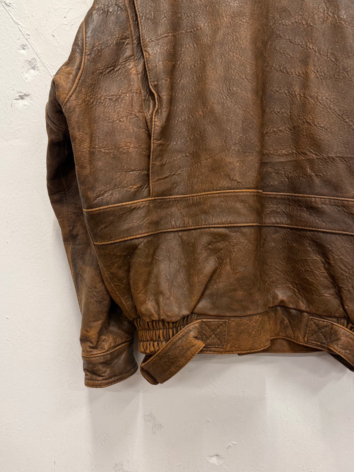 M) Vintage Sheepskin Leather A-2 Flight 상품이미지7