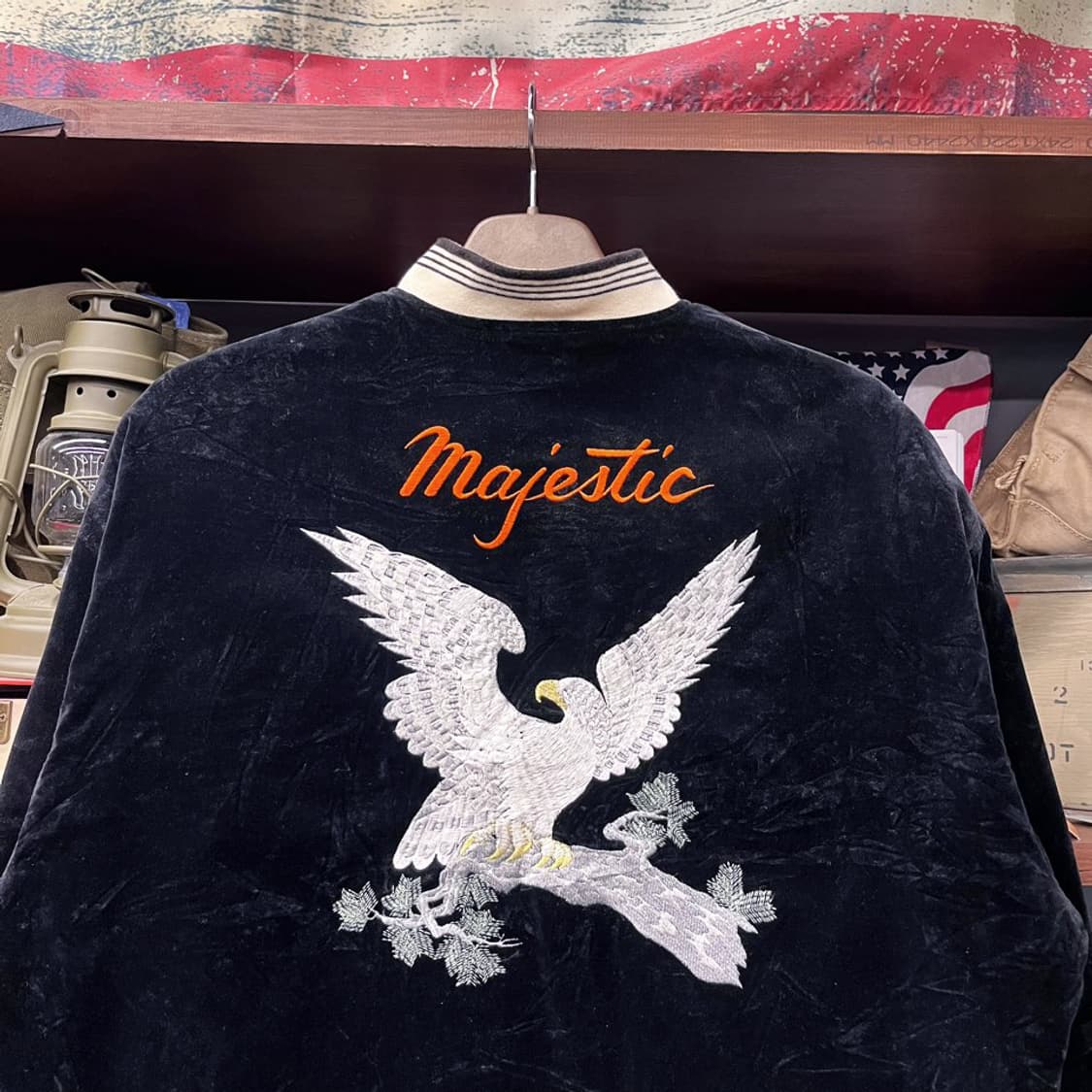 90s yessure 오리엔탈 벨루어 스카잔 수베니어 자켓 N430 상품이미지4