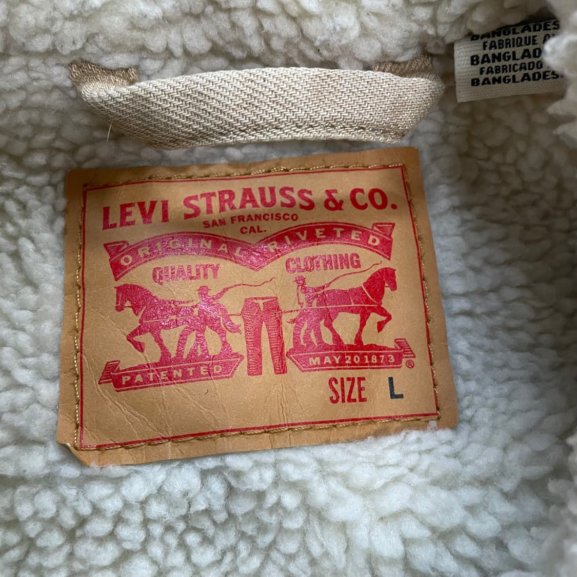 리바이스 쉐르파 데님 트러커 자켓 베이지 상품이미지4