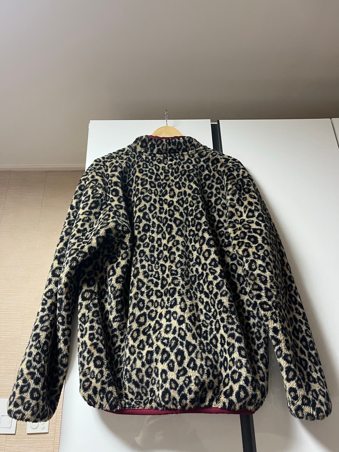 [3/L] 캐피탈 레오파드 후리스 플리스 반집업 아노락 상품이미지4