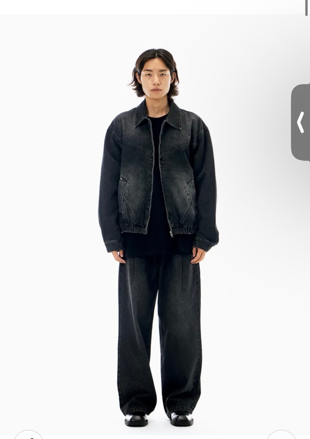 바이엘 데님 블루종 블랙 상품이미지2
