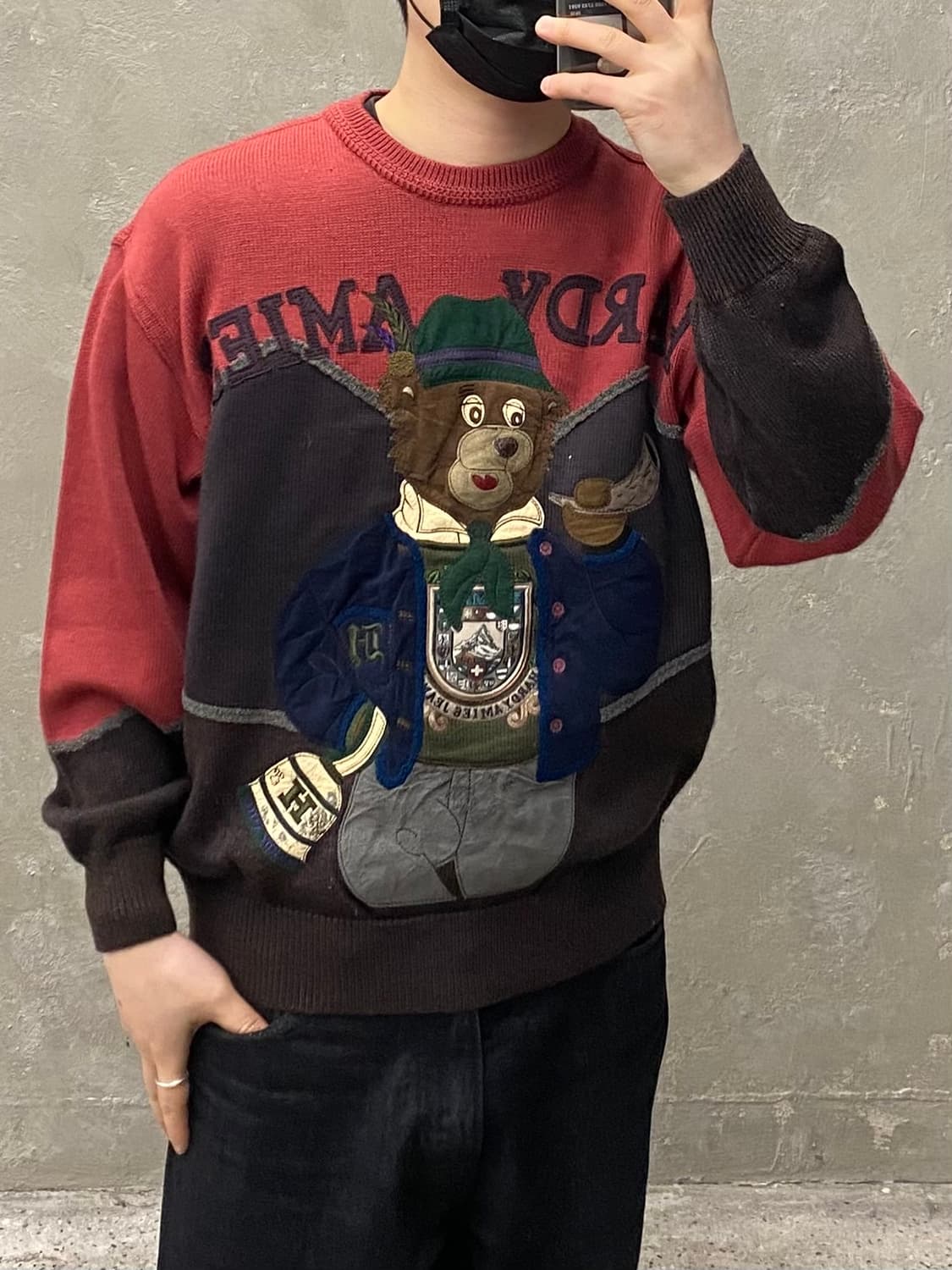 [L] 90s HARDY AMIES 하디에이미스 빈티지 울 니트 상품이미지7