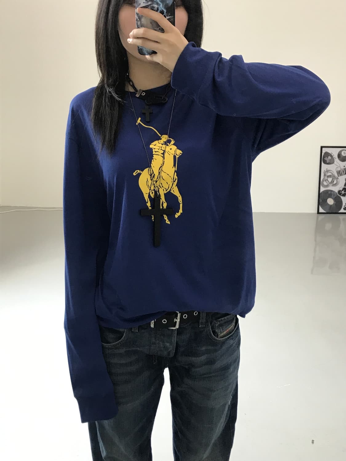 폴로 랄프로렌 블루 로고 롱슬리브 상품이미지3