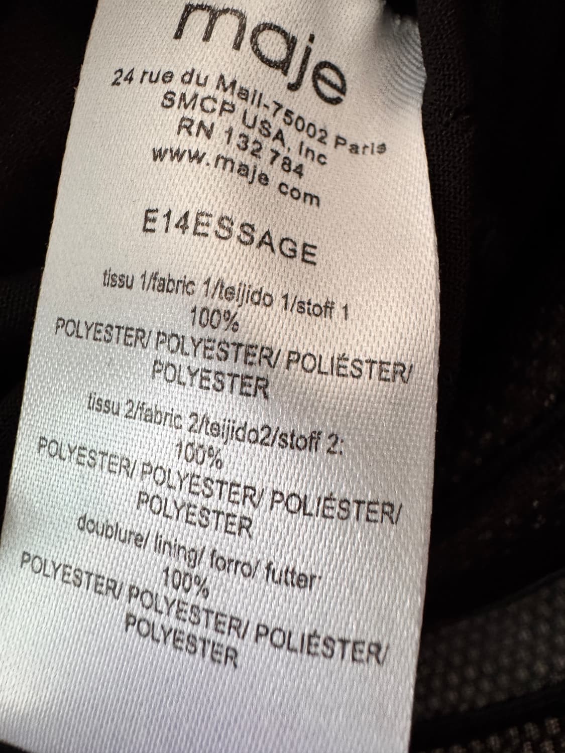 새상품 maje 블랙 미니 포켓스커트1(44사이즈) 상품이미지4