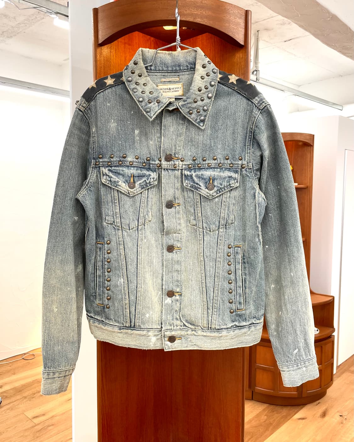 [S] 데님앤서플라이 랄프로렌 성조기 스터드 데님 자켓 상품이미지2