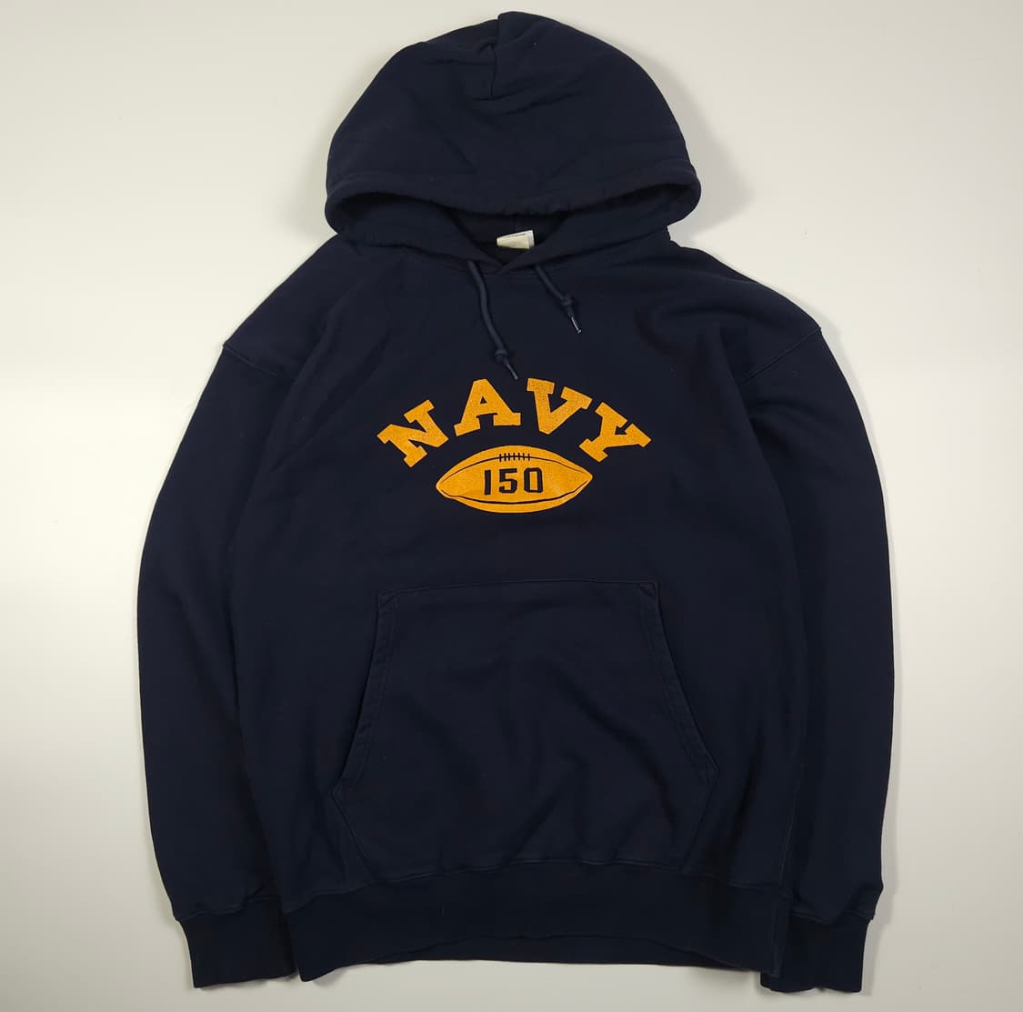 아웃스탠딩 네이비 오버핏 후드티 상품이미지1