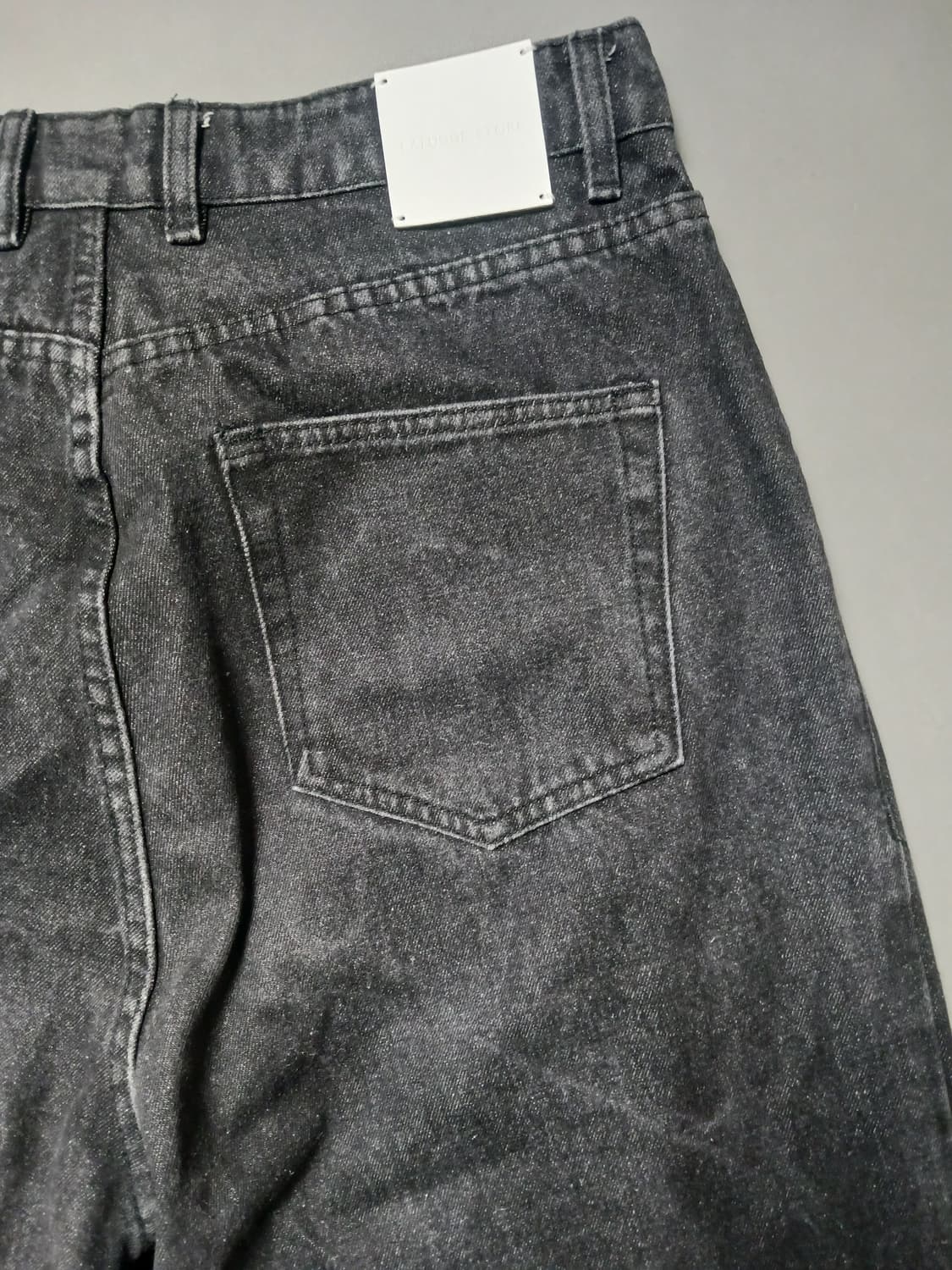 [32] 라퍼지스토어 와이드 블랙진 청바지 상품이미지9