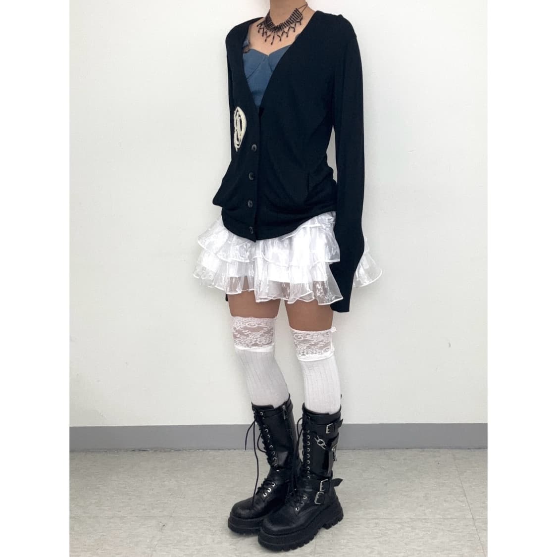 빈티지 화이트 캉캉 스커트 상품이미지1