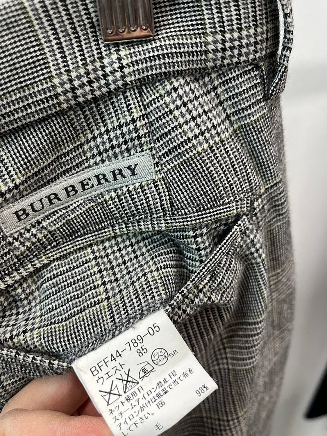 32) 버버리 골프 울 체크 슬랙스  상품이미지9