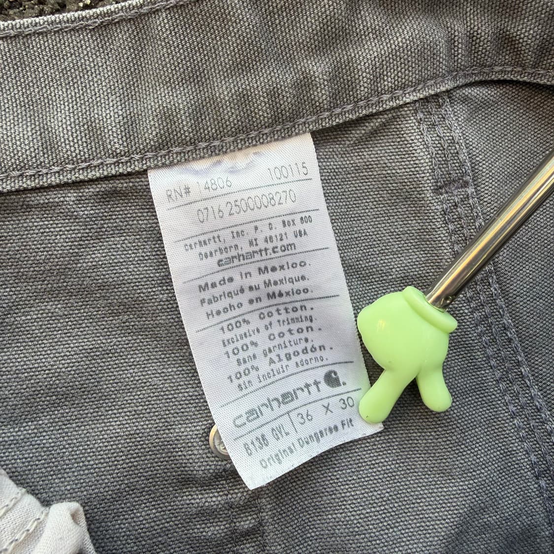 빈티지 칼하트 B136 GVL 더블니 카펜터 팬츠 상품이미지10