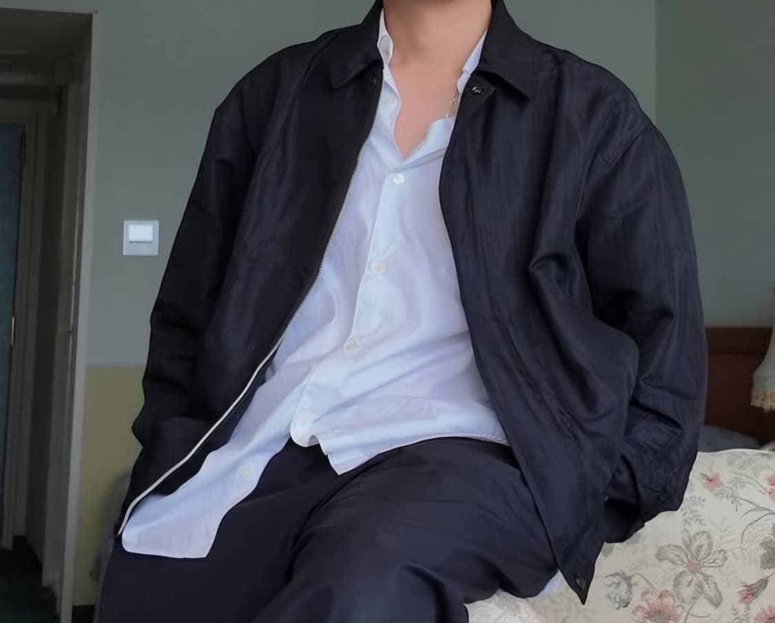 삽니다) 꼼데가르송 옴므 25ss 축융 폴리 블루종 상품이미지1