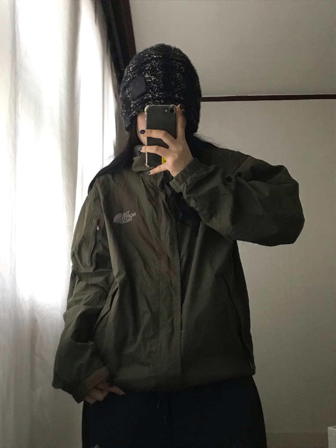 노페 카키 바람막이 상품이미지1