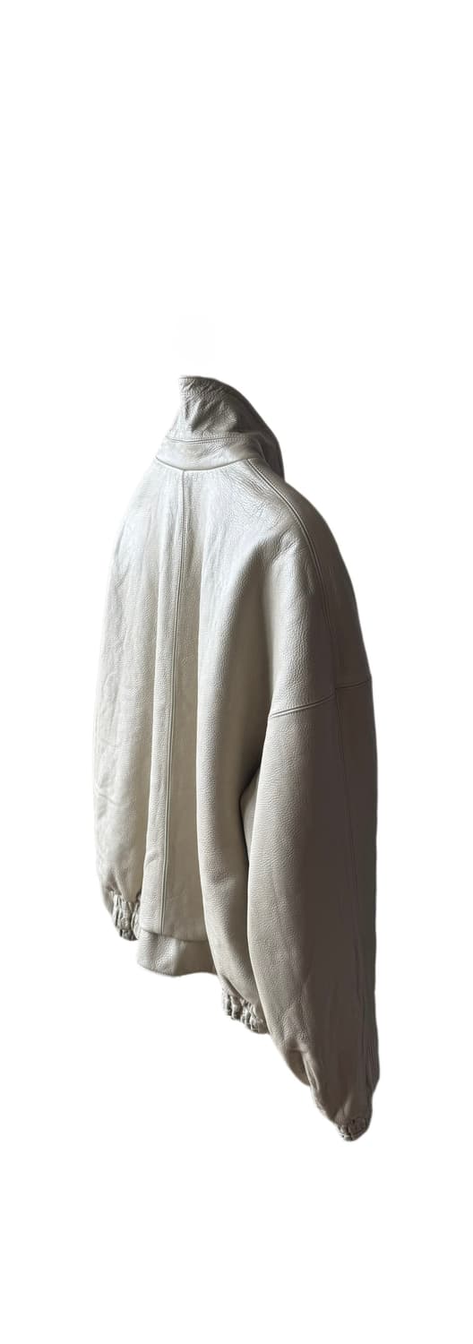 [L] 렉토(RECTO) 카우하이드 가죽 자켓 (크림/베이지) 상품이미지4