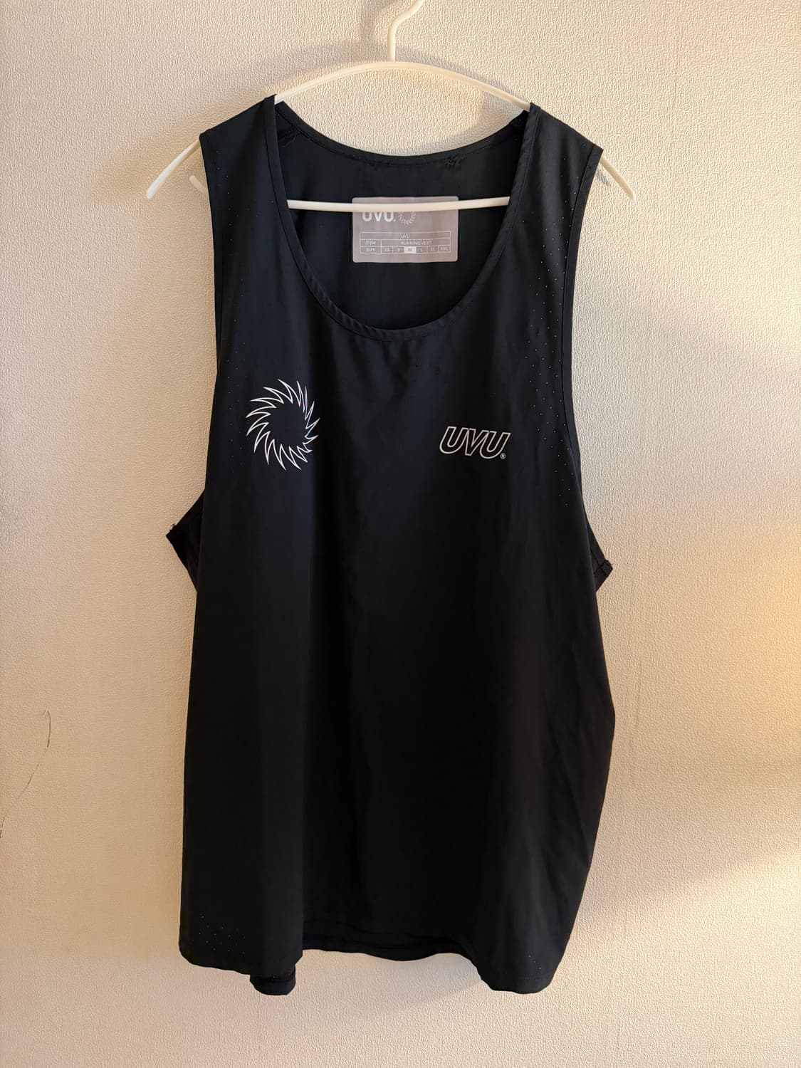 uvu 러닝 베스트 블랙 M 상품이미지3