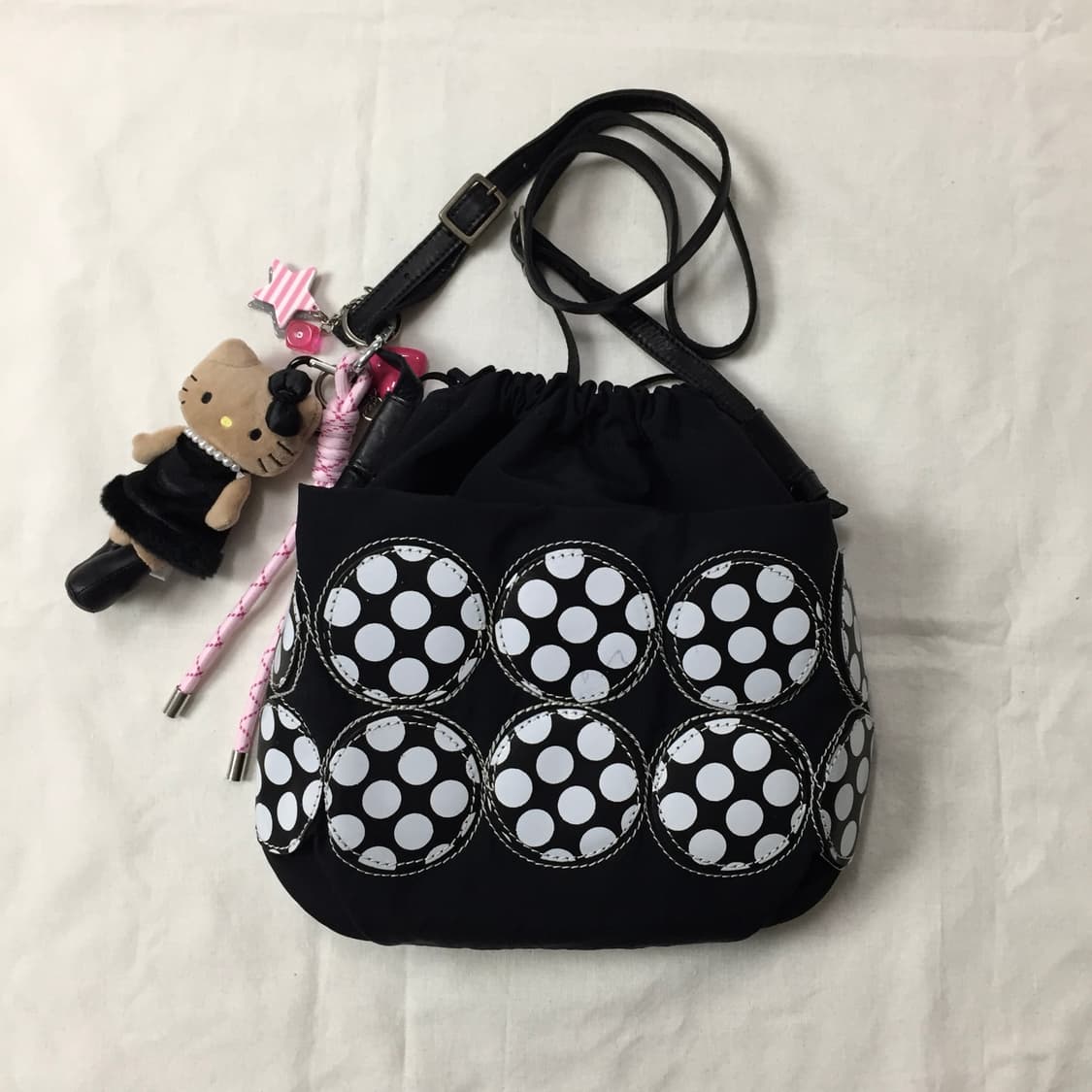 (희귀,핀터레스트)Laisser Faire 폴카도트 크로스백, 모리걸 상품이미지1