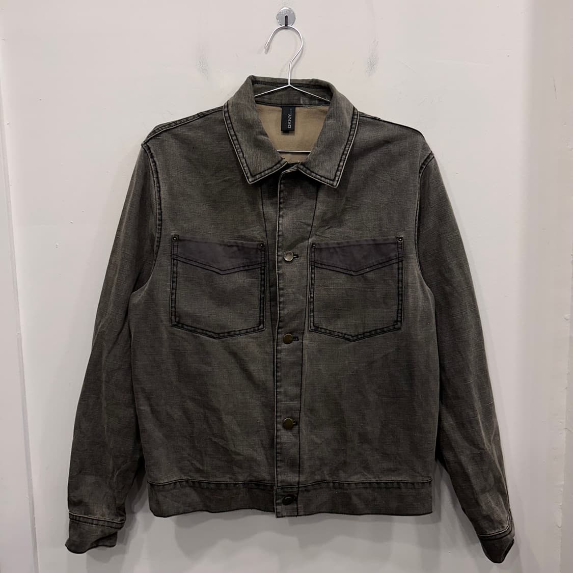 도나카란 샌드워싱 더블포켓 데님 트러커자켓 상품이미지2