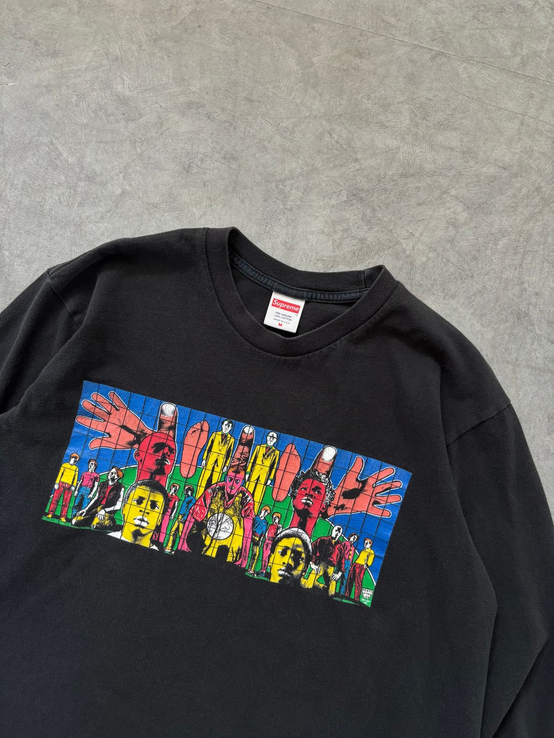 Supreme 슈프림 길버트 조지 블랙 프린팅 롱슬리브 상품이미지2