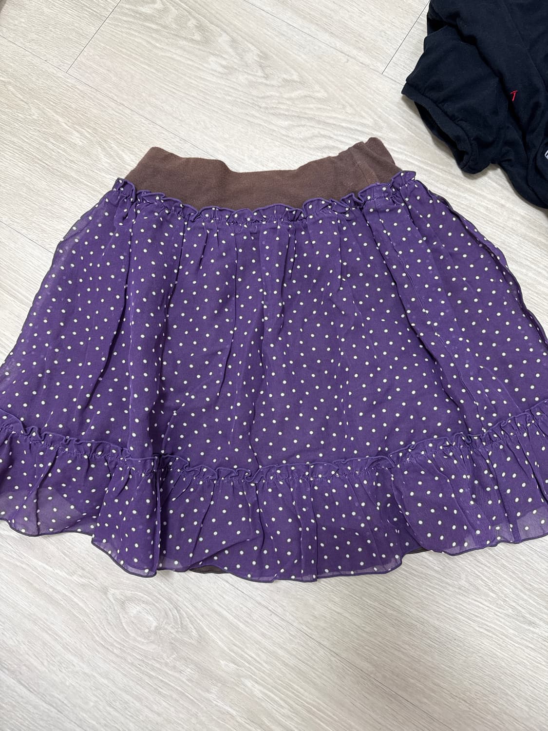 갸루 빈티지 리버서블 스커트 상품이미지4