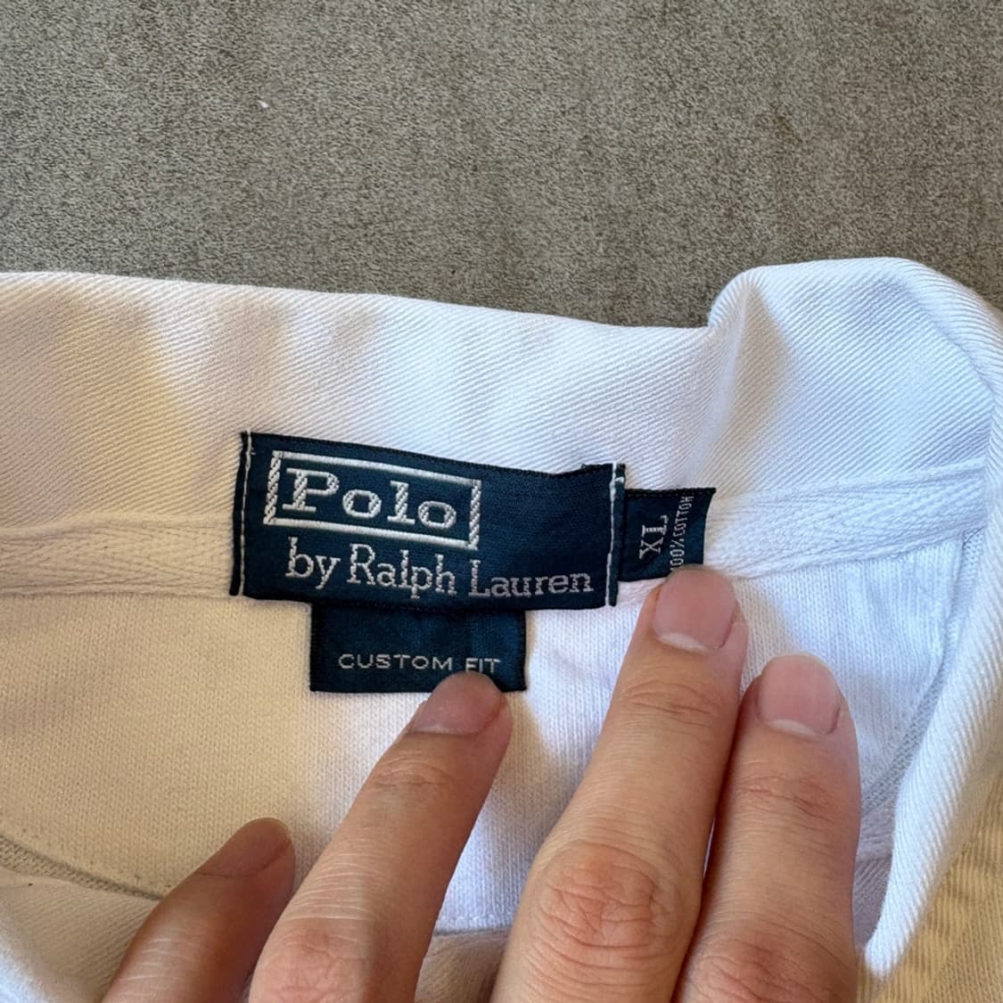 폴로 정품 화이트 럭비 티셔츠 상품이미지5