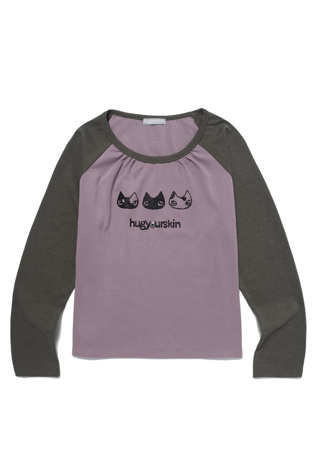 허그유어스킨 허깅 레글런 티 브라운 상품이미지1