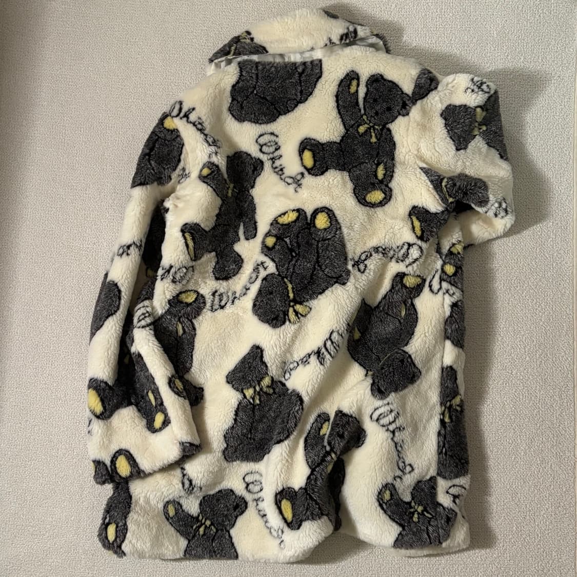 일본빈티지 테디베어 퍼 아우터 상품이미지4