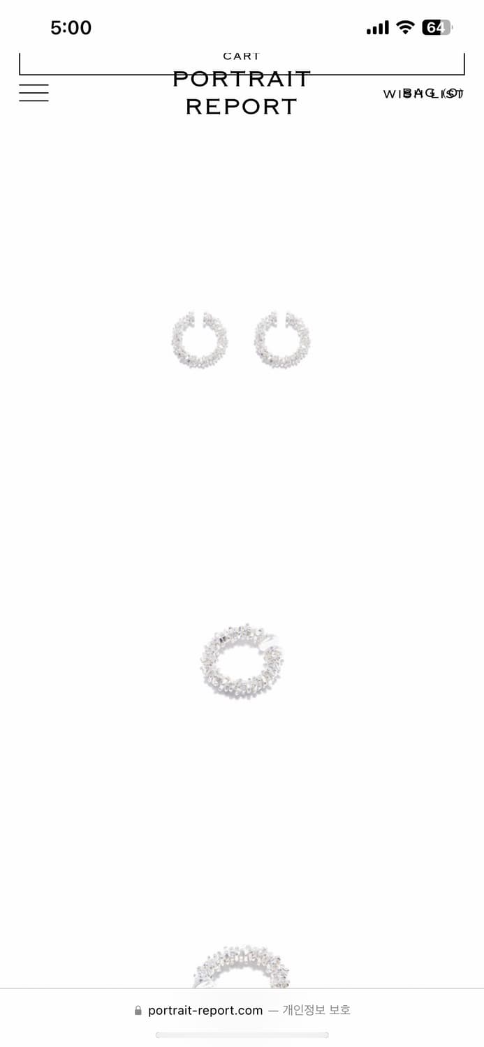 포트레이트 리포트 이어커프 BROKEN STATUE SMALL 상품이미지2