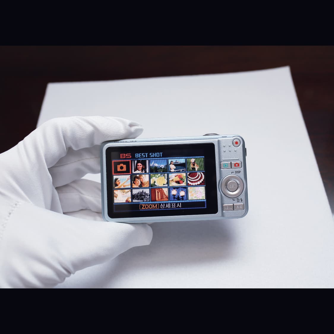 레어<준 민트급><한글>카시오 엑슬림 Z80 라이트블루 빈티지 디카 상품이미지9