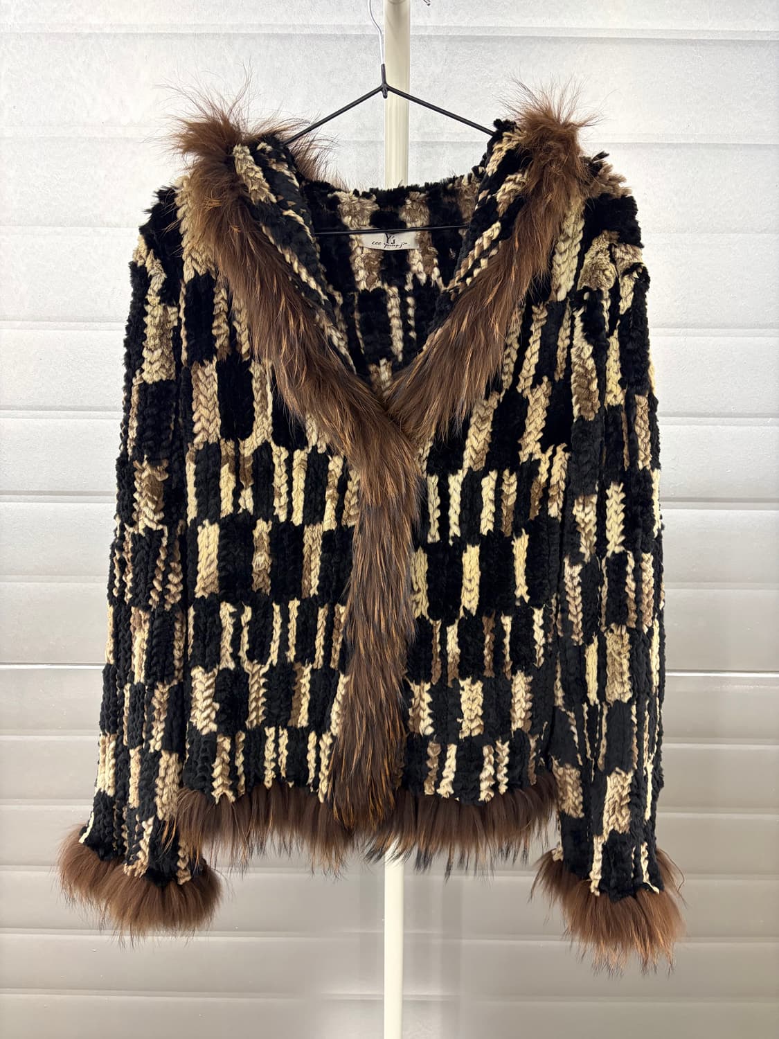 Vintage rex fur hood jacket (Y2K mood) 상품이미지2