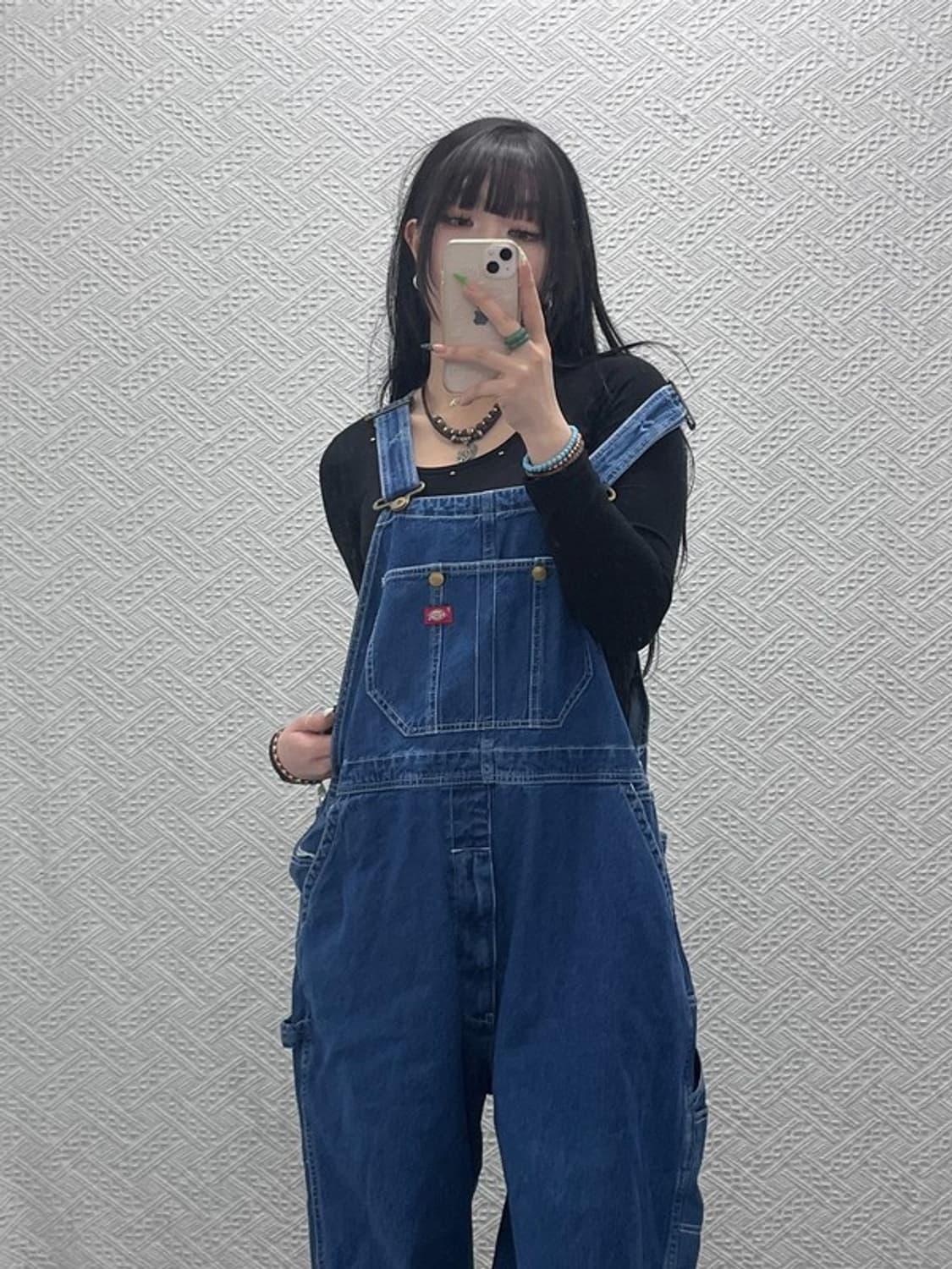 디키즈 빈티지 캐주얼 오버롤 멜빵 데님 점프수트 L C09195 상품이미지2