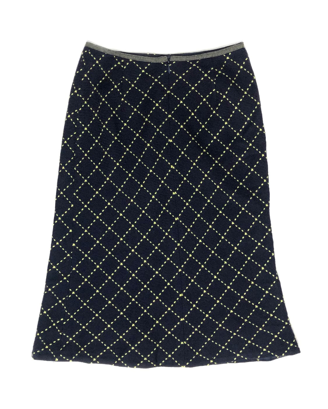 Vintage 네이비 체크 미디스커트  상품이미지2