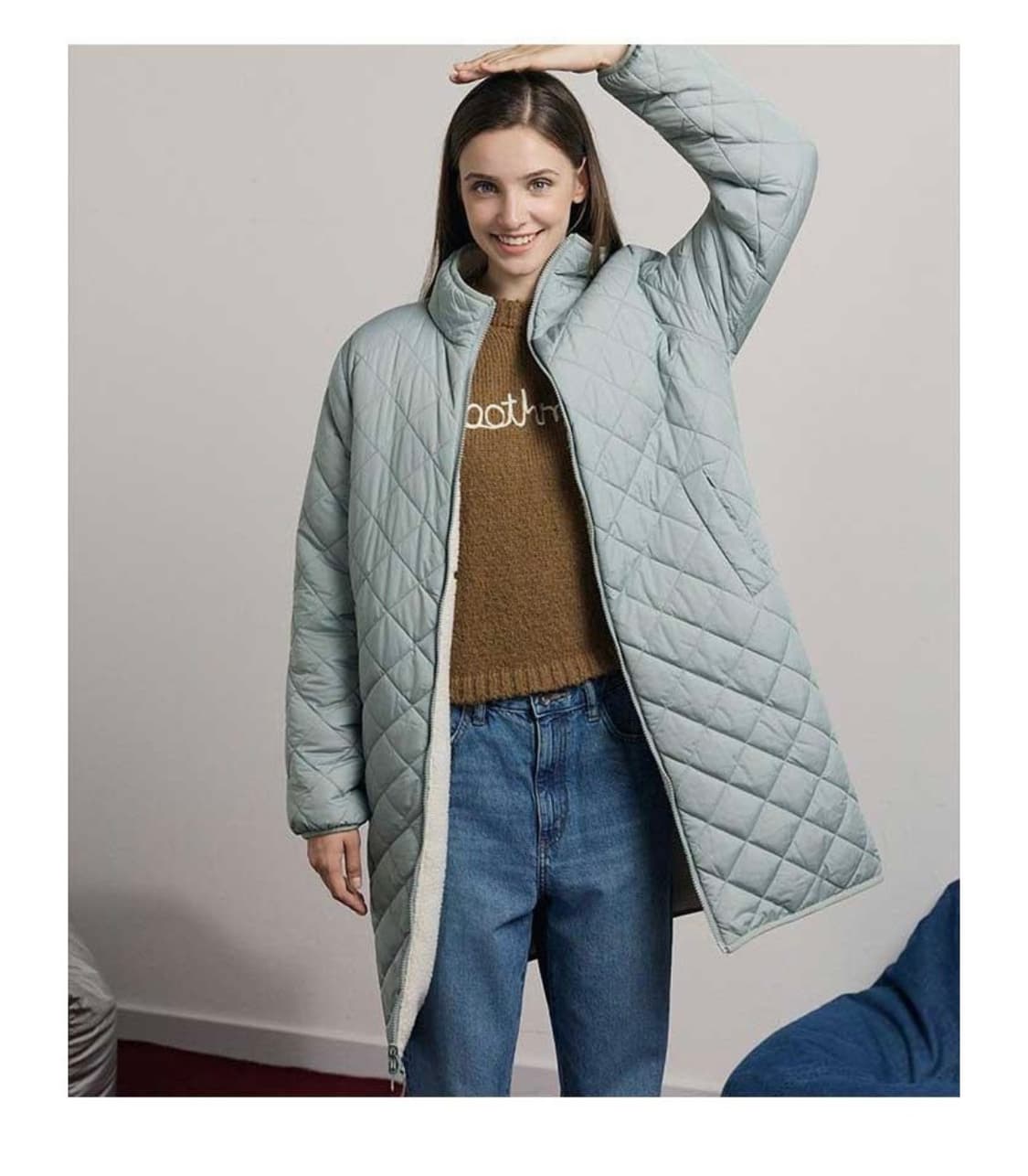 (새상품) TATE 리버서블 후리스 패딩 상품이미지8