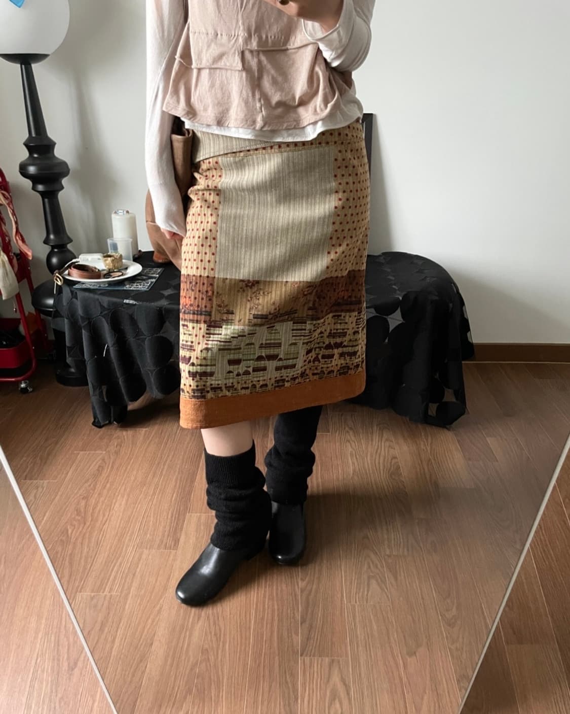 patterned skirt 상품이미지5