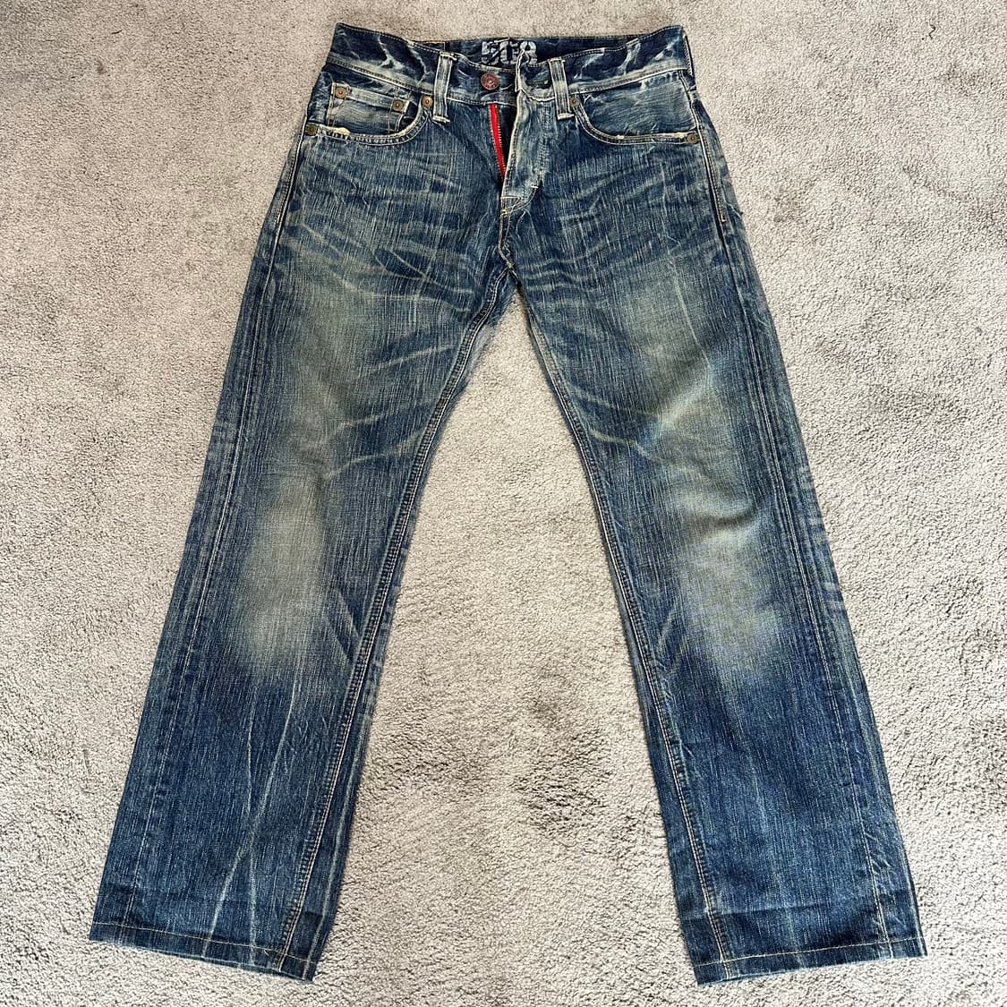 에드윈503 블루트립 페이드 세미 부츠컷 데님(28) 상품이미지5