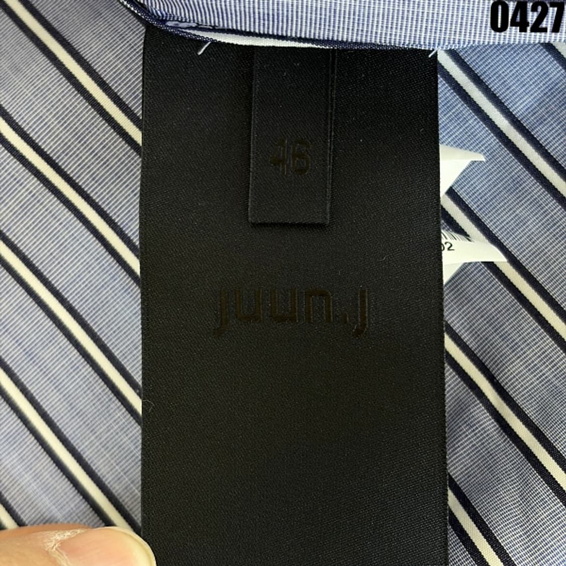 준지 JUUN.J 스트라이프 셔츠 국내정품 46 0427 상품이미지6
