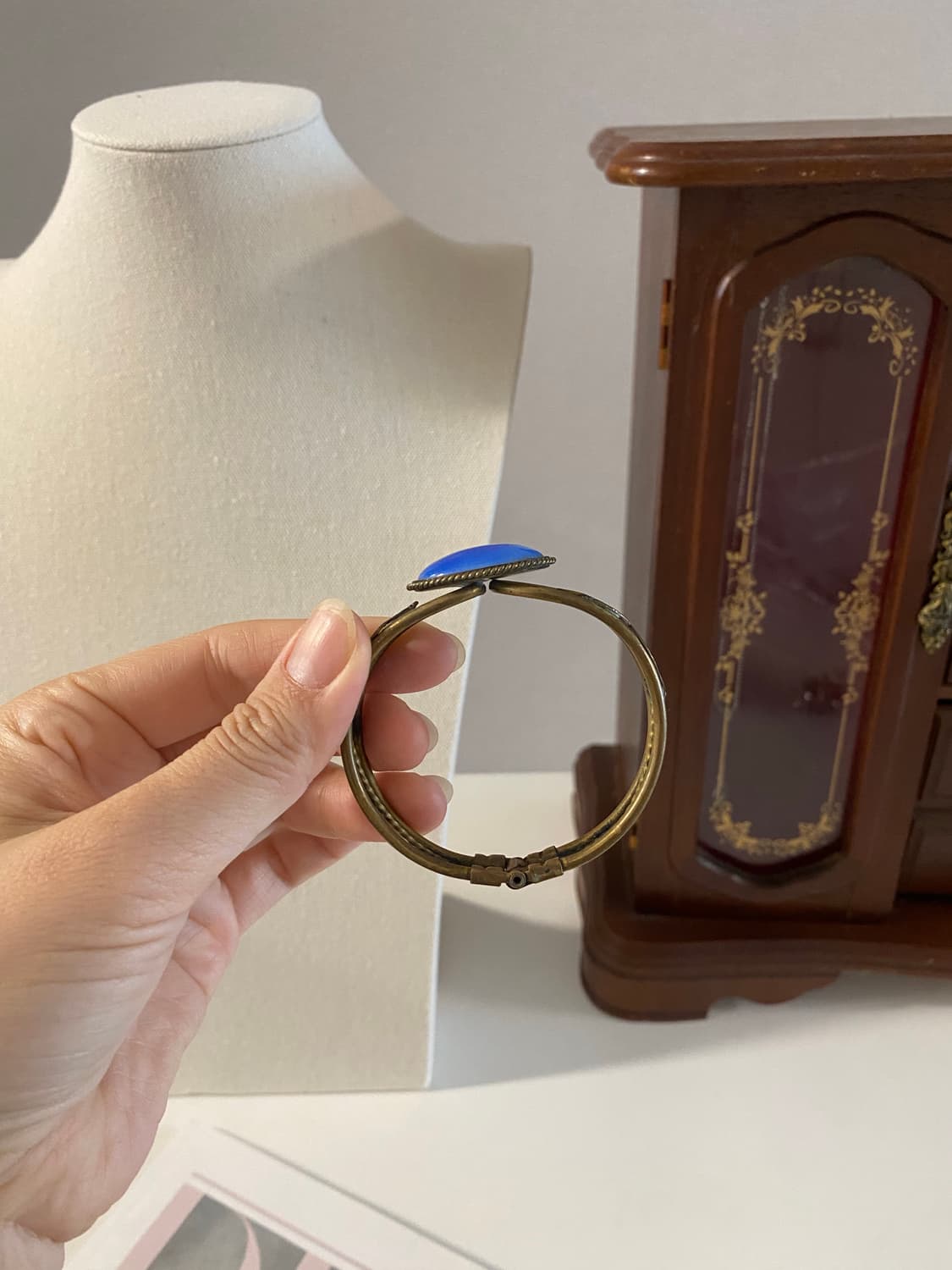 빈티지 카보숑 스톤 팔찌 뱅글 팔찌 상품이미지9